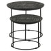 Loannis - 2 Piece Round Nesting Table - Matte Black Sacramento Furniture Store Furniture store in Sacramento