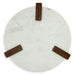 Isanti - White / Brown - Round End Table Sacramento Furniture Store Furniture store in Sacramento