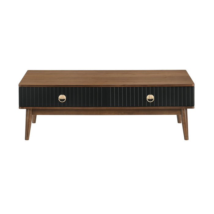 Amigo - Veneer Coffee Table - Black / Walnut