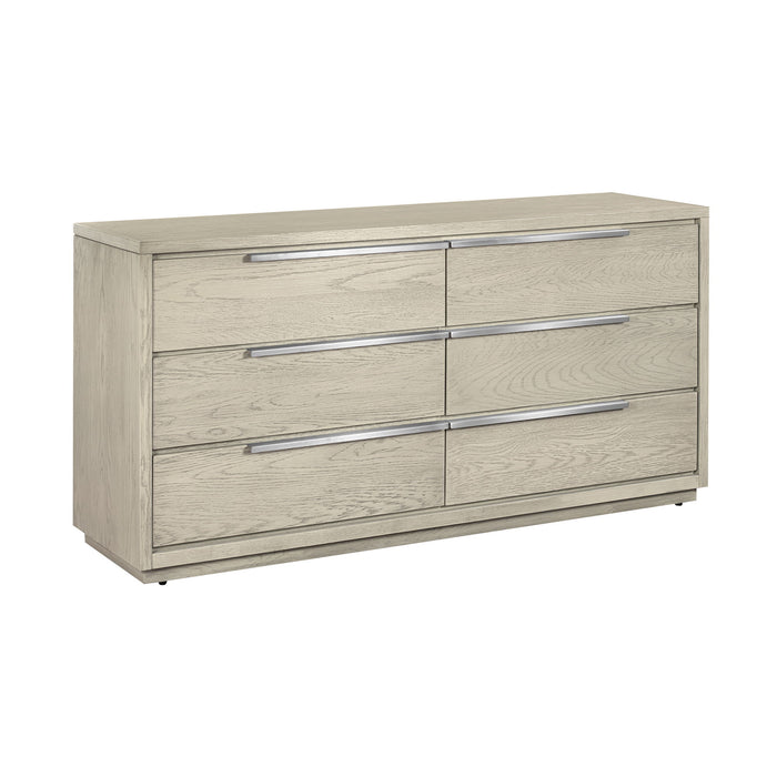 Abbey - 6 Drawer Dresser - Gray Oak