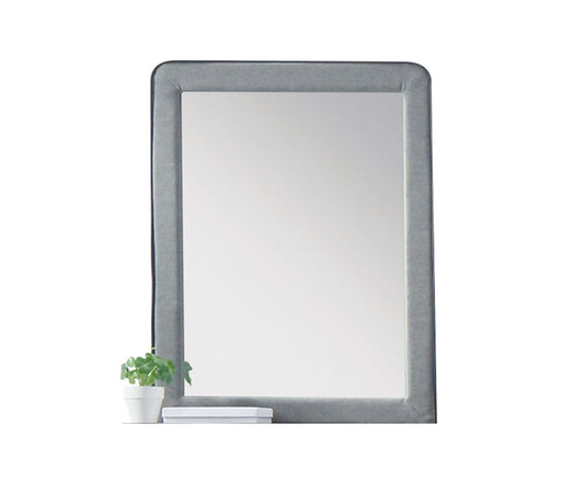 Valda - Mirror - Light Gray Fabric Sacramento Furniture Store Furniture store in Sacramento