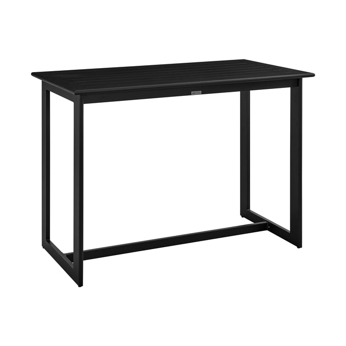 Cayman - Outdoor Patio Bar Height Dining Table - Black