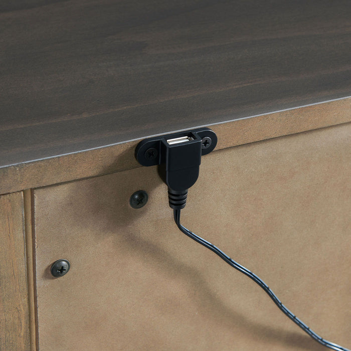 Alaina - Nightstand With USB Plug - Walnut Sacramento Furniture Store Furniture store in Sacramento