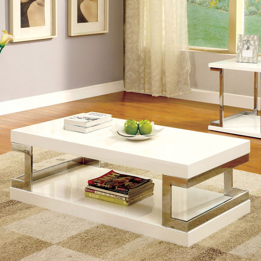 Meda - Coffee Table - White Sacramento Furniture Store Furniture store in Sacramento