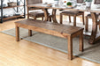 Gianna - Wooden Bench - Rustic Oak Sacramento Furniture Store Furniture store in Sacramento