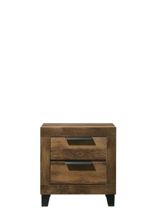 Morales - Nightstand - Rustic Oak Finish Sacramento Furniture Store Furniture store in Sacramento