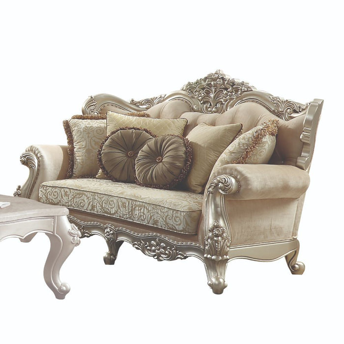 Bently - Loveseat - Fabric & Champagne Sacramento Furniture Store Furniture store in Sacramento