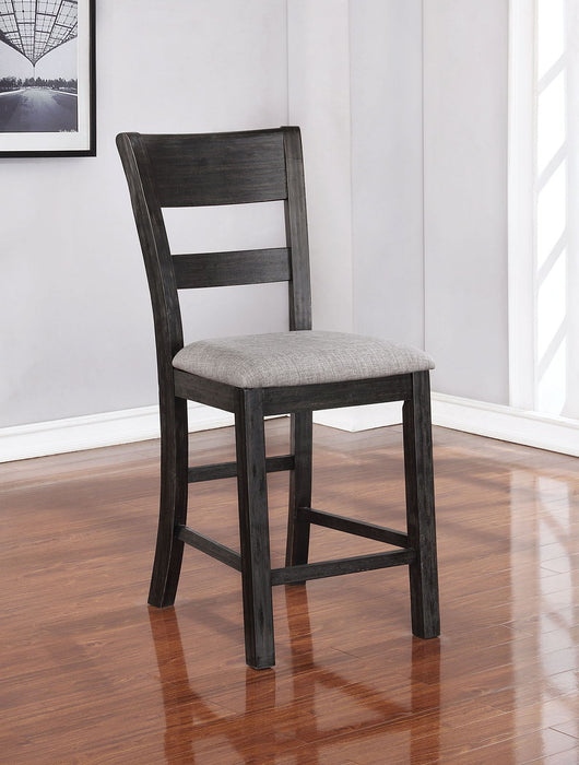 Sania - Counter Height Side Chair (Set of 2) - Antique Black Sacramento Furniture Store Furniture store in Sacramento