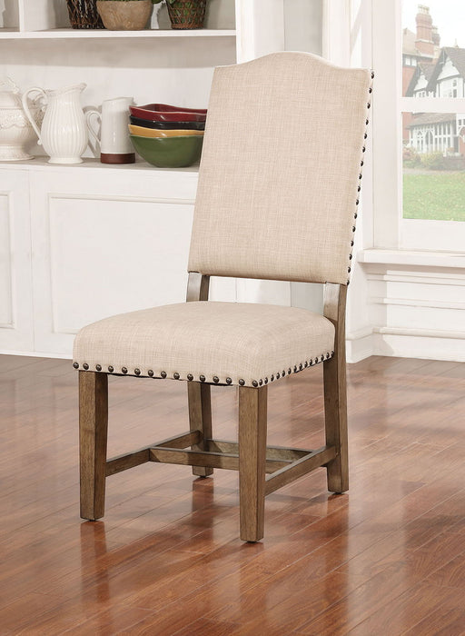 Julia - Side Chair (Set of 2) - Light Oak / Beige Sacramento Furniture Store Furniture store in Sacramento