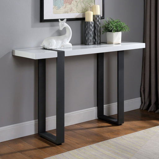 Eimear - Sofa Table - White / Black Sacramento Furniture Store Furniture store in Sacramento