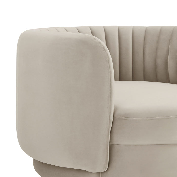 Davy - Velvet Swivel Accent Chair