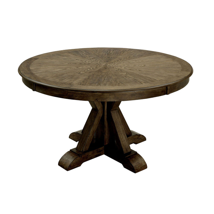 Julia - Round Dining Table - Light Oak / Beige Sacramento Furniture Store Furniture store in Sacramento