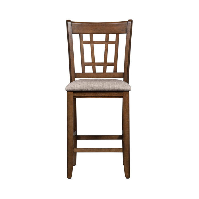 Santa Rosa - Lattice Back Counter Chair - Light Brown