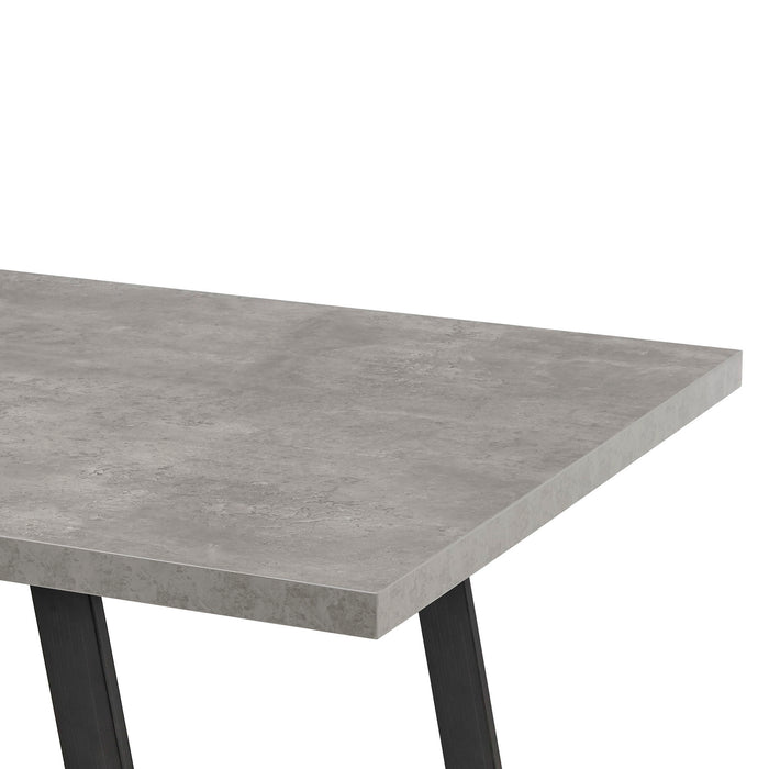 Coronado - Contemporary Dining Table Cement Top - Gray Powder