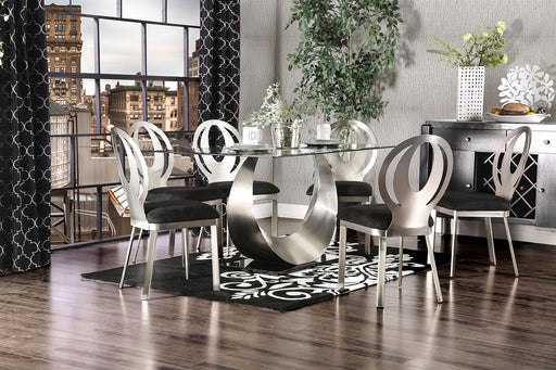 Orla - Dining Table - Silver / Black Sacramento Furniture Store Furniture store in Sacramento
