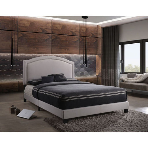 Garresso - Queen Bed - Fog Fabric Sacramento Furniture Store Furniture store in Sacramento