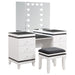 Talei - 6-Drawer Vanity Set With Hollywood Lighting - Black And White Sacramento Furniture Store Furniture store in Sacramento