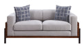 Pelton - Loveseat - Fabric & Walnut Sacramento Furniture Store Furniture store in Sacramento