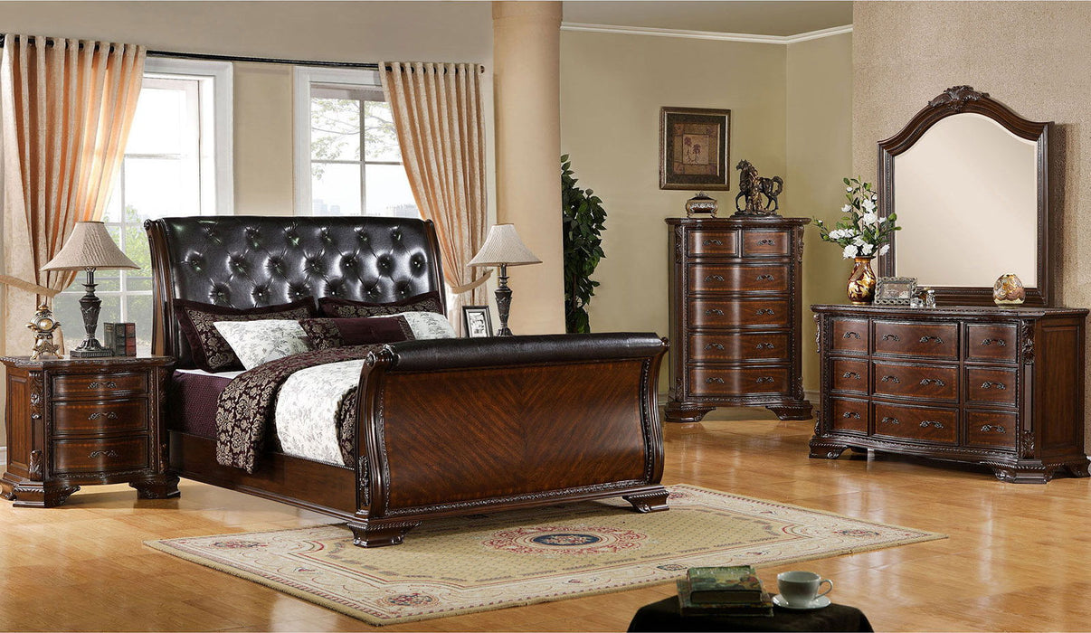 Monte Vista - Nightstand - Brown Cherry Sacramento Furniture Store Furniture store in Sacramento