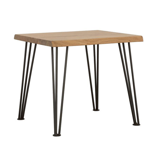 Zander - End Table With Hairpin Leg - Natural And Matte Black Sacramento Furniture Store Furniture store in Sacramento
