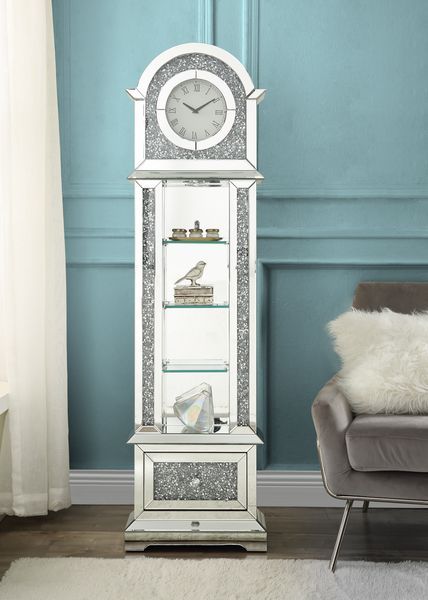 Noralie - Grandfather Clock - Pearl Silver