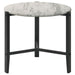 Tandi - Round End Table Faux Marble - White And Black Sacramento Furniture Store Furniture store in Sacramento