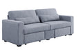 Rogyne - Sofa - Gray Linen Sacramento Furniture Store Furniture store in Sacramento