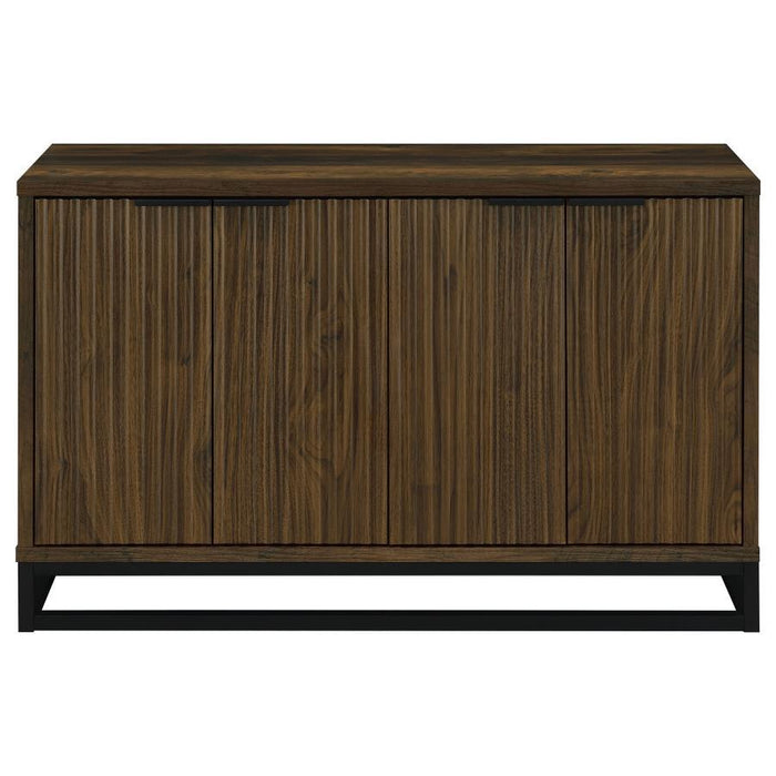 Ryatt - 4-Door Engineered Wood Accent Cabinet - Dark Pine Sacramento Furniture Store Furniture store in Sacramento