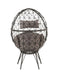 Aeven - Patio Lounge Chair - Light Gray Fabric & Black Wicker Sacramento Furniture Store Furniture store in Sacramento