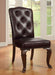 Bellagio - Leatherette Side Chair (Set of 2) - Brown Cherry / Brown Sacramento Furniture Store Furniture store in Sacramento