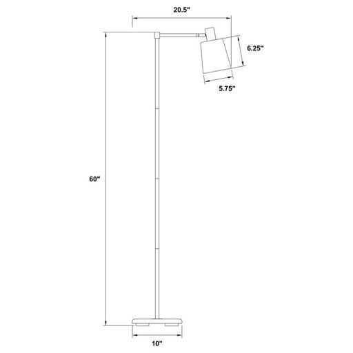 Rhapsody - 1-Light Floor Lamp With Horn - Shade Black Sacramento Furniture Store Furniture store in Sacramento