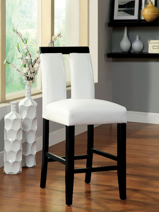 Luminar - Counter Height Chair (Set of 2) - Black / White Sacramento Furniture Store Furniture store in Sacramento