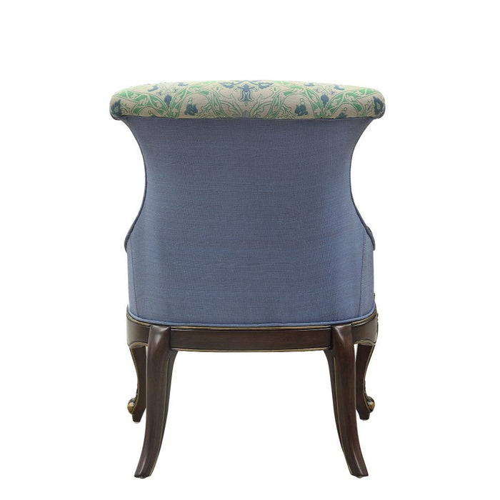 Ameena - Accent Chair - Fabric & Espresso Sacramento Furniture Store Furniture store in Sacramento