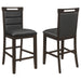 Prentiss - Upholstered Counter Height Chair (Set of 2) - Black And Cappuccino Sacramento Furniture Store Furniture store in Sacramento