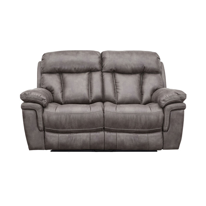 Estelle - Power Loveseat - Gunmetal