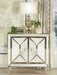 Lupin - 2-Door Accent Cabinet - Mirror And Champagne Sacramento Furniture Store Furniture store in Sacramento