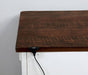 Alyson - Nightstand With USB Plug - Distressed White / Walnut Sacramento Furniture Store Furniture store in Sacramento