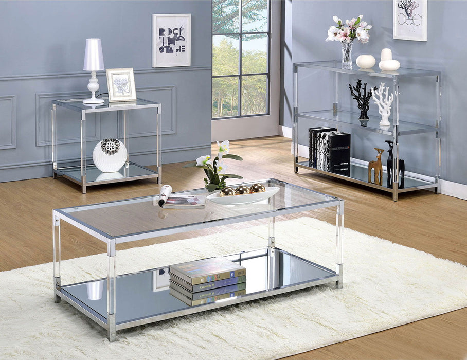 Ludvig - End Table - Chrome / Clear Sacramento Furniture Store Furniture store in Sacramento