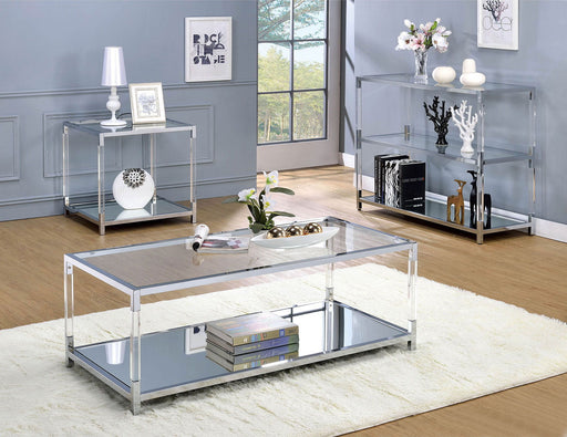 Ludvig - Sofa Table - Chrome / Clear Sacramento Furniture Store Furniture store in Sacramento