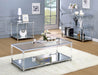 Ludvig - Coffee Table - Chrome / Clear Sacramento Furniture Store Furniture store in Sacramento