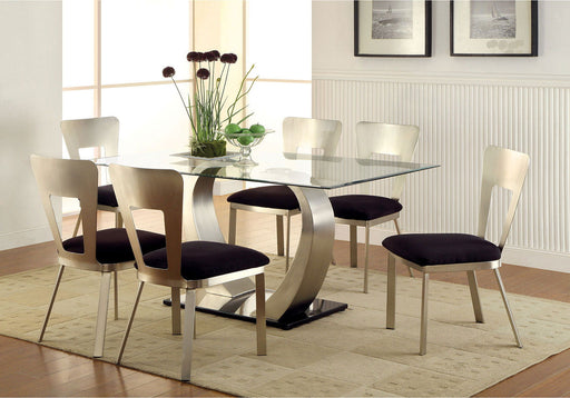 Nova - Side Chair (Set of 2) - Silver / Black Sacramento Furniture Store Furniture store in Sacramento