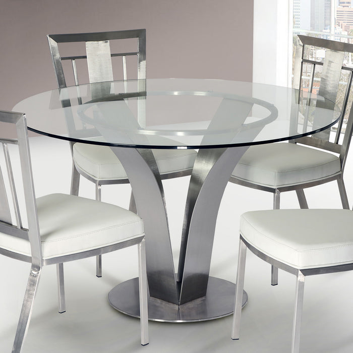 Cleo - Contemporary Dining Table - Clear