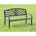 Minot - Patio Steel Bench - Black Sacramento Furniture Store Furniture store in Sacramento