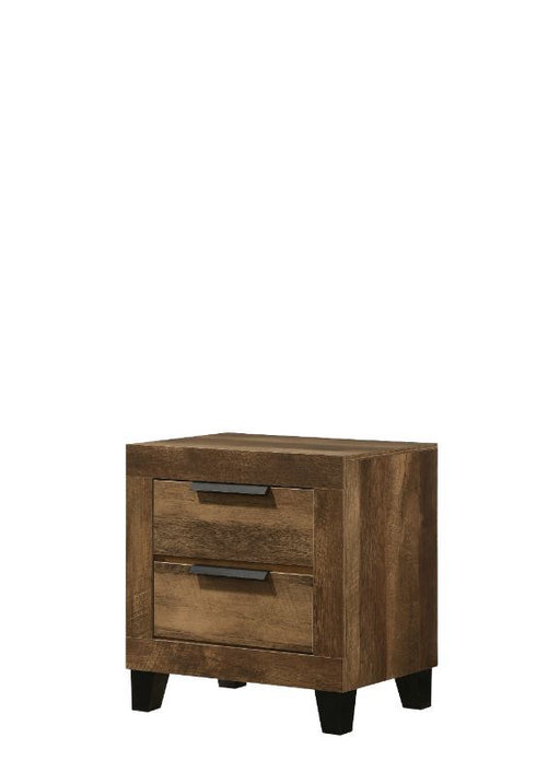 Morales - Nightstand - Rustic Oak Finish Sacramento Furniture Store Furniture store in Sacramento