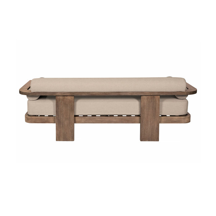 Relic - Outdoor Patio Sofa - Weathered Eucalyptus / Taupe