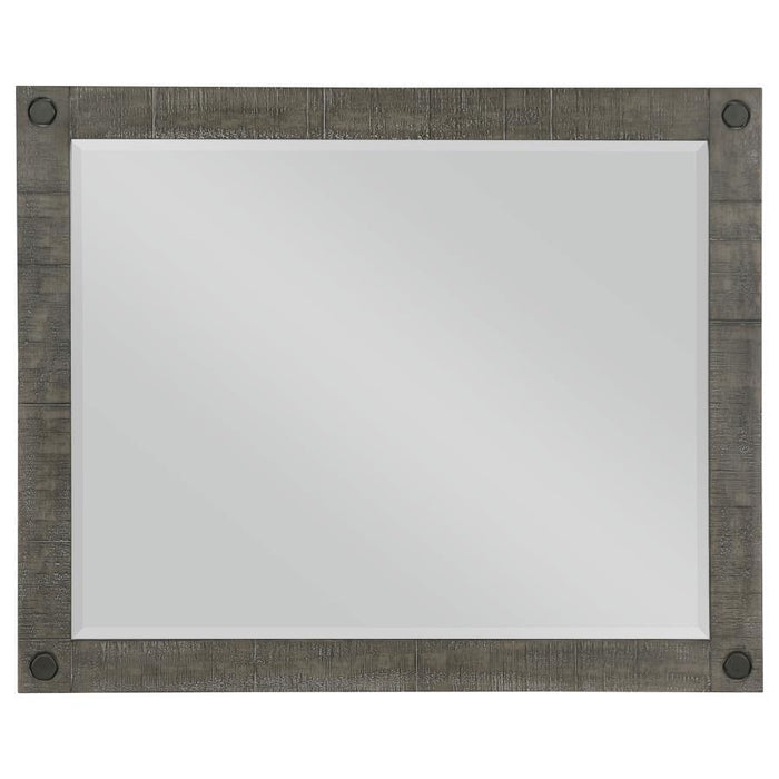 Lilith - Rectangular Dresser Mirror - Distressed Gray Sacramento Furniture Store Furniture store in Sacramento