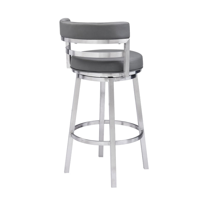 Madrid - Swivel Stainless Steel Bar Stool