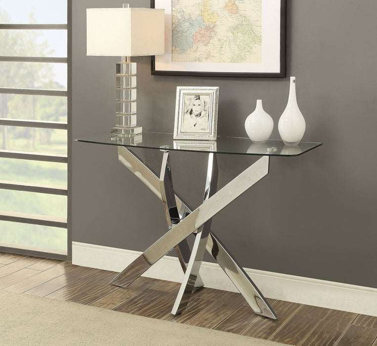 Laila - Sofa Table - Pearl Silver Sacramento Furniture Store Furniture store in Sacramento