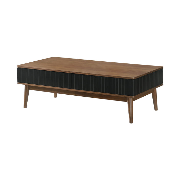 Amigo - Veneer Coffee Table - Black / Walnut