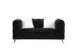 Phifina - Loveseat - Black Velvet Sacramento Furniture Store Furniture store in Sacramento